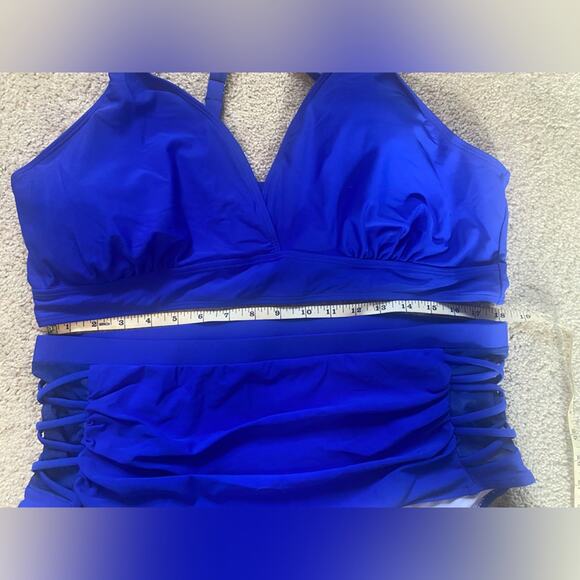 NWOT- 3XL Royal blue bikini set by younique. Cut out sides. Adjustable straps. - Picture 8 of 10